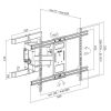 LogiLink Väggfäste TV 43-90 Tilt-/vinklingsbar#4