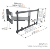 Vogels TVM 5845 Motion+ TV väggfäste 55-100", svart#2