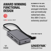 Unisynk 8 Port USB-C Hub V2 4K 60 HZ 100QW Grey#4